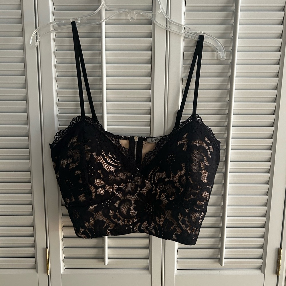 Charlotte Russe Lace crop top